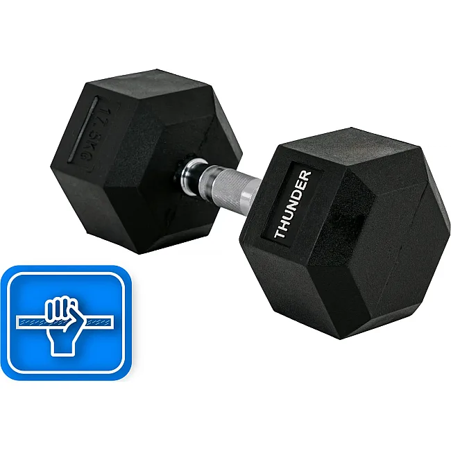 Гантель шестигранная THUNDER 17,5 кг (1шт)