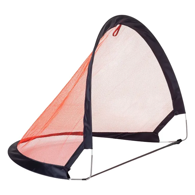 Ворота футбольные Pure2Improve POP-UP 120 x 86 см, черно-красные