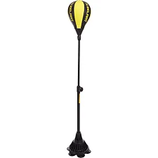 Підлогова боксерська груша швидкісна краплинна форма ZELART BO-2898 140-160 см (Чорний-жовтий)