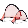 Ворота футбольные Pure2Improve POP-UP 120 x 86 см, черно-красные