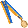 Медаль спортивная с лентой SP-SPORT
 GLORY C-3969 ø5см (Золотой)