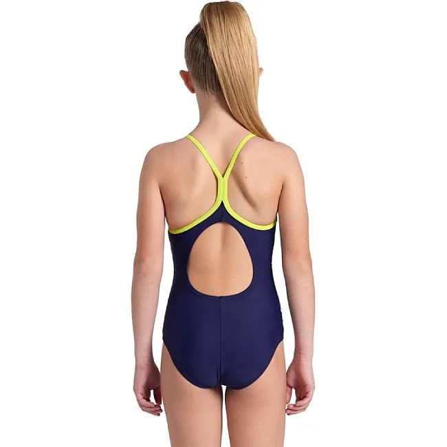 Детский купальник Arena DALY SWIMSUIT LIGHT DROP BACK лайм, синий, белый, розовый