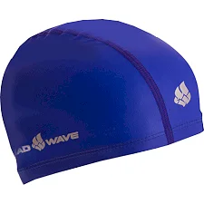 Шапочка для бассейна текстильная с покрытием PU для взрослых MADWAVE PUT M058501 (Синий)