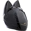 Шлем для мотоцикла интеграл Мото Кото с ушками NITRIN NEKO MS-1650 (Черный)