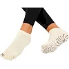 Носки для йоги и пилатеса с закрытыми пальцами нескользящие BLOOM YOGA SOCKS LB7081 (Белый)
