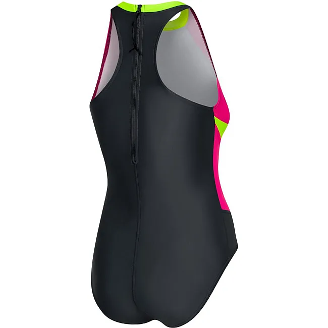 Купальник закрытый для женщин Aqua Speed NINA 60929 черный, малиновый, салатовый