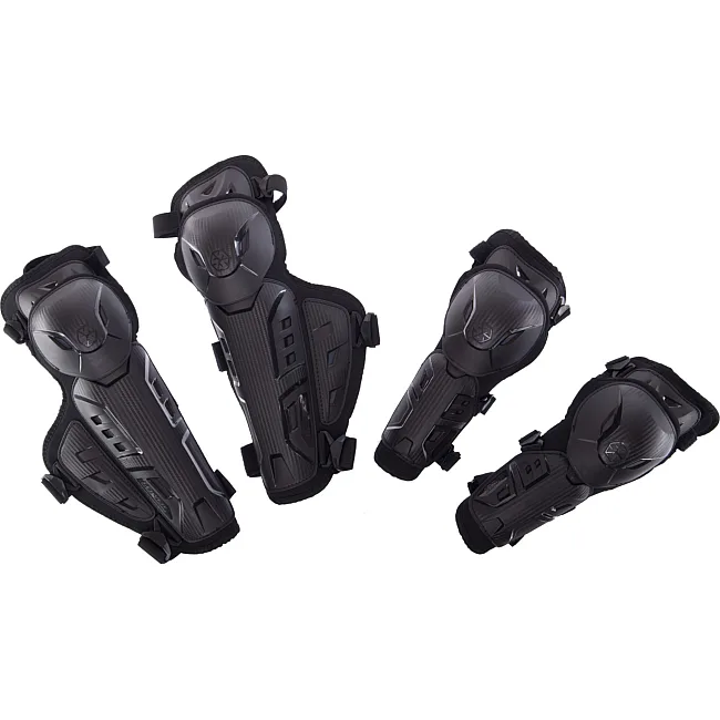Комплект мотозащиты наколенники и налокотники SCOYCO K39H39 (Черный)