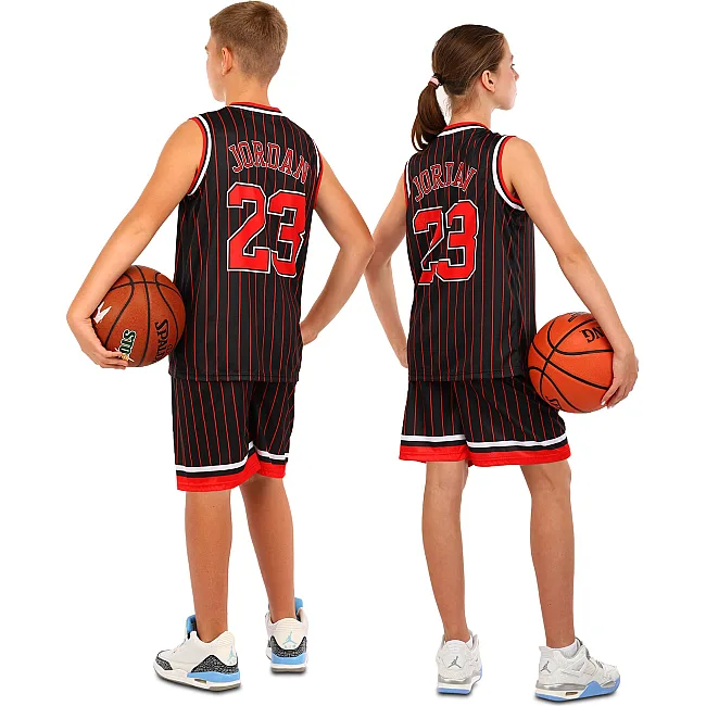 Детская баскетбольная форма
 NBA клуб Chicago Bulls 23 BA-6603 (Черный-красный)