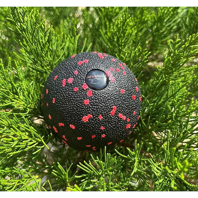 Масажний м'яч PowerPlay PP-4350 Epp Massage Ball (d8) Чорно/Червоний