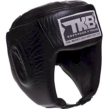 Шлем для бокса открытый кожаный TOP KING Super TKHGSC (Черный)
