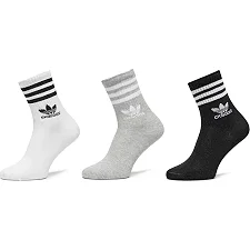 Шкарпетки Adidas CREW SOCK 3STR білий сірий, чорний