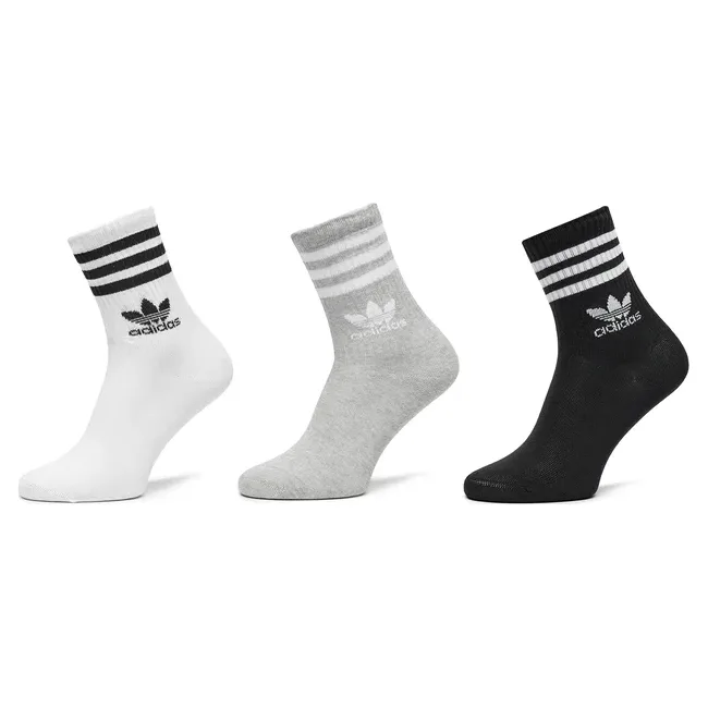 Шкарпетки Adidas CREW SOCK 3STR білий сірий, чорний