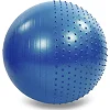 Фитбол мяч для фитнеса полумассажный 2в1 ZELART FI-4437-75 ø75см (Синий)