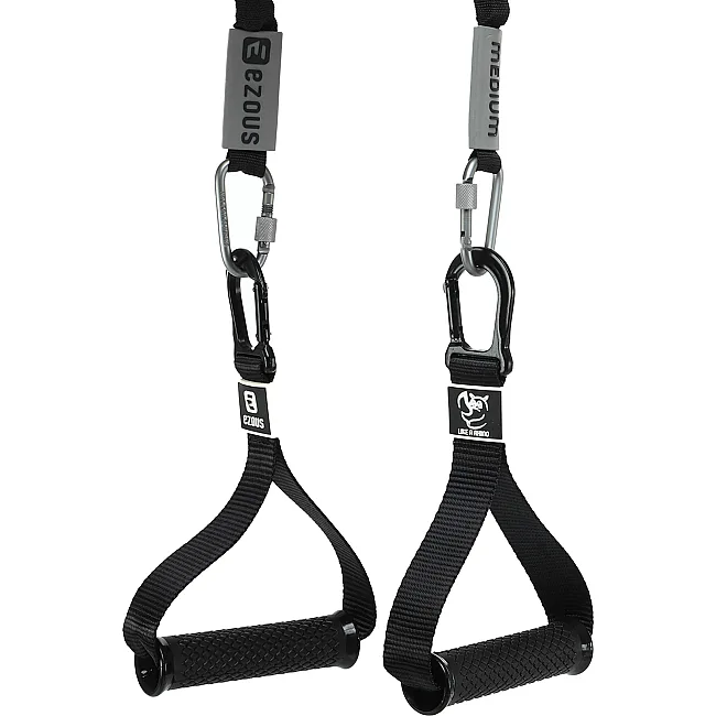 Ручки с карабинами для эспандеров резинок и тренажеров FIT HOOK
 EZOUS F-05 2шт