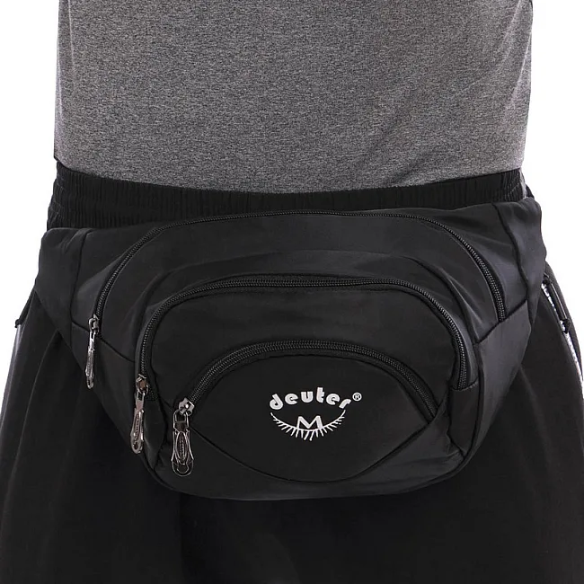 Сумка на пояс через плечо бананка DEUTER
 1029B (Черный)