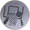 Жетон-наклейка на медаль на кубок ø25мм SP-SPORT Баскетбол 25-0108 (Срібний)