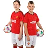 Футбольна форма дитяча із символікою клубу MANCHESTER UNITED домашня 2024 SP-SPORT CO-6216 20-28
