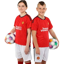 Футбольна форма дитяча із символікою клубу MANCHESTER UNITED домашня 2024 SP-SPORT CO-6216 20-28