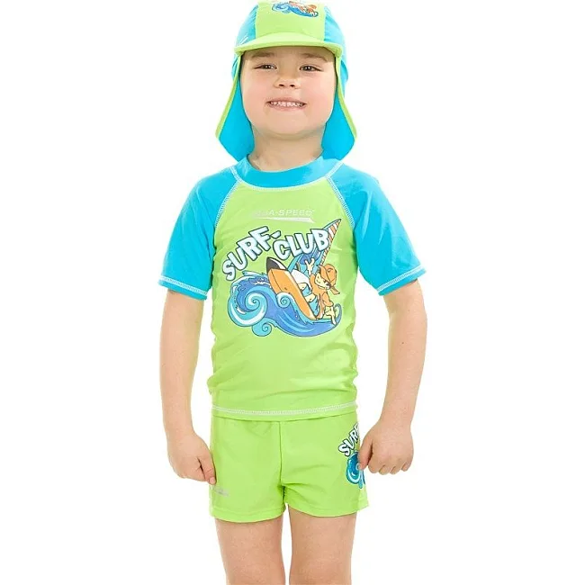 Топ солнцезащитный для парней Aqua Speed ​​SURF-CLUB T-SHIRT 2020