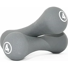 Гантели неопреновые пары Neoprene dumbbell серый 2х4кг