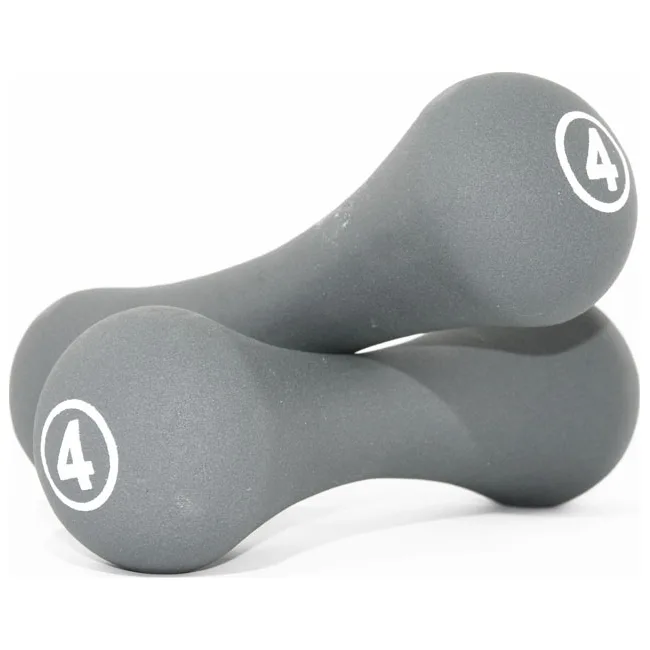 Гантелі неопренові пари Neoprene dumbbell сірий 2х4кг