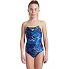 Детский купальник Arena DALY SWIMSUIT LIGHT DROP BACK лайм, синий, белый, розовый