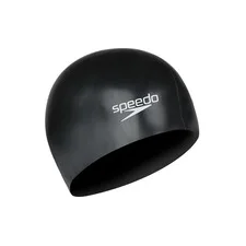 Шапка для плавання Speedo FLAT SILICONE CAP AU чорний OSFM