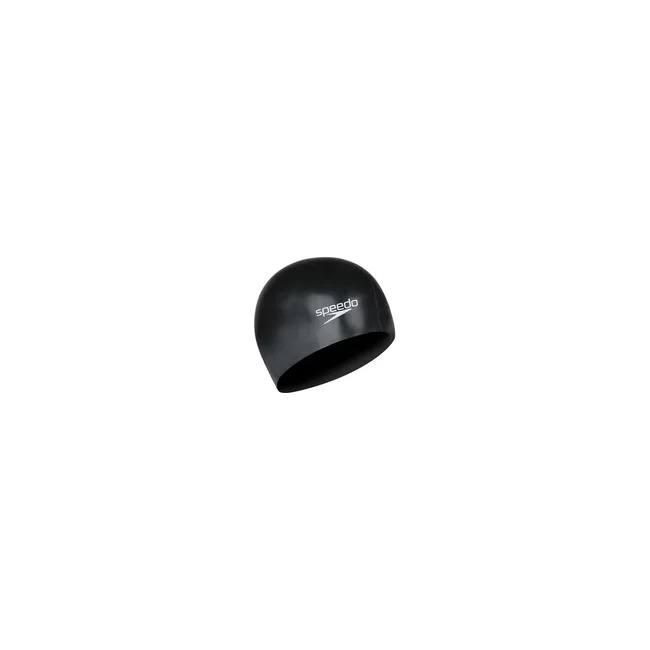 Шапка для плавання Speedo FLAT SILICONE CAP AU чорний OSFM