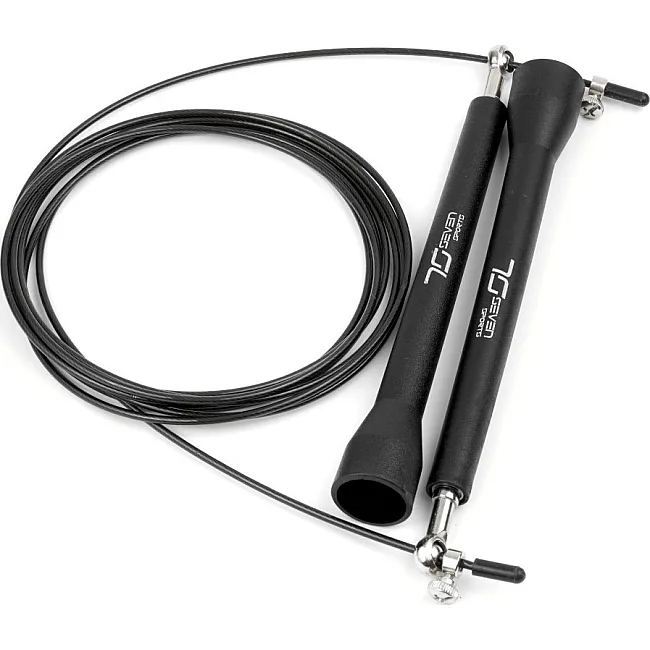 Скоростная скакалка 7SPORTS Elite Rope 3м. металлическая на подшипниках SK-5 черная