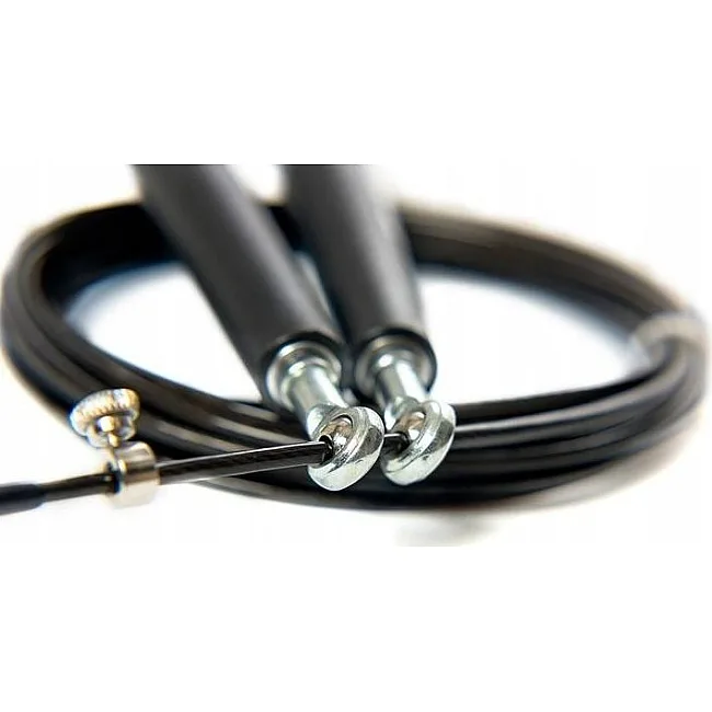 Скоростная скакалка 7SPORTS Elite Rope 3м. металлическая на подшипниках SK-5 черная