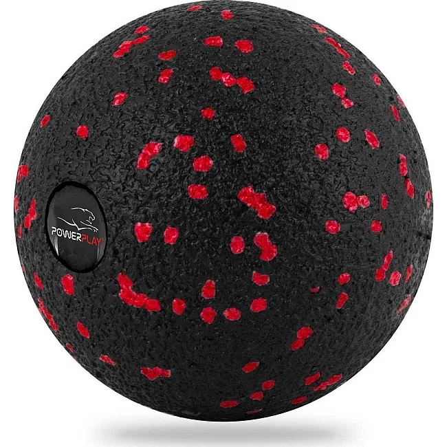 Масажний м'яч PowerPlay PP-4350 Epp Massage Ball (d8) Чорно/Червоний