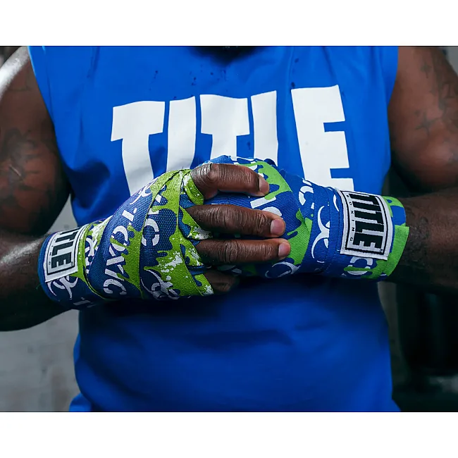 Бинты для бокса TITLE Boxing Print 450см Toxic