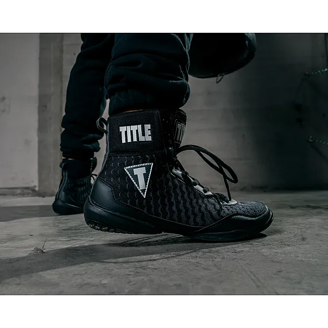 Боксерки для бокса TITLE Boxing Predator II 2.0 Black Grey