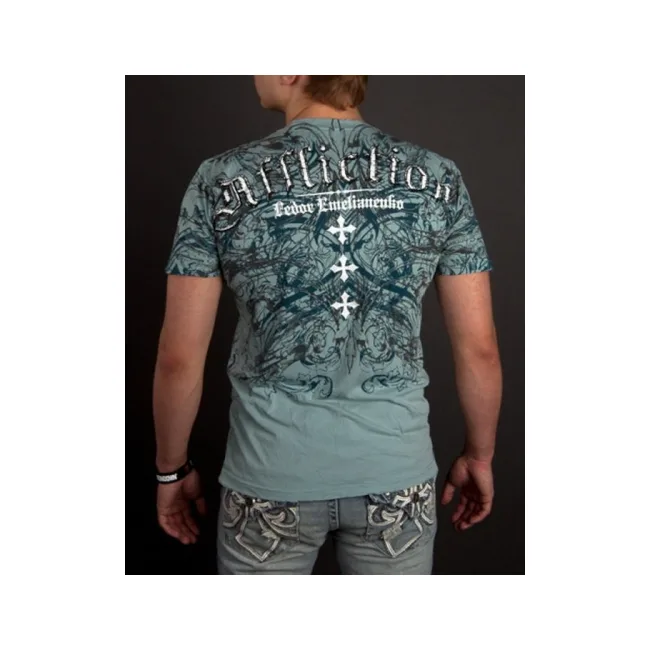 Футболка AFFLICTION Fedor Emelianenko Last Emperor- Blue