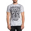 Футболка AFFLICTION Midnight Dirge SS Tee White Lt.Grey Ice Wash