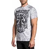 Футболка AFFLICTION Midnight Dirge SS Tee White Lt.Grey Ice Wash