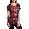 Футболка женская AFFLICTION Dottie Rose Scoop Mohogany