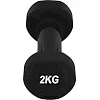 Гантель виниловый POWERPLAY 4125 Achilles 2кг. Черная (1шт)