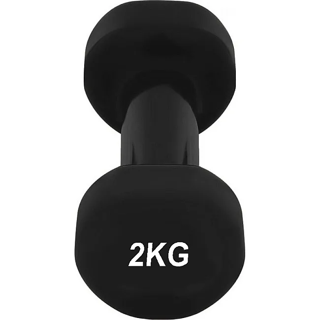 Гантель виниловый POWERPLAY 4125 Achilles 2кг. Черная (1шт)