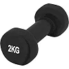 Гантель виниловый POWERPLAY 4125 Achilles 2кг. Черная (1шт)