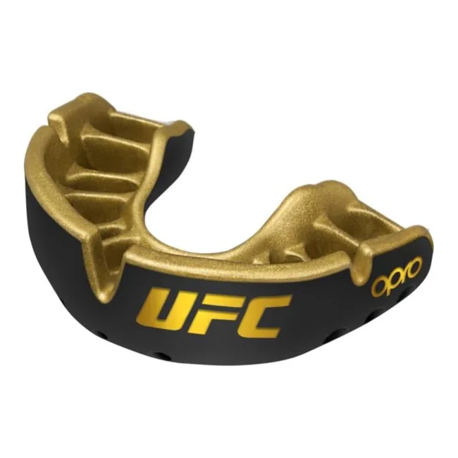 Капа для бокса OPRO Self-fit UFC GEN2 Gold Level Black Gold