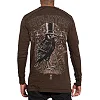 Лонгслив AFFLICTION Highway Drifters LS Rev. Black Tobacco Brown