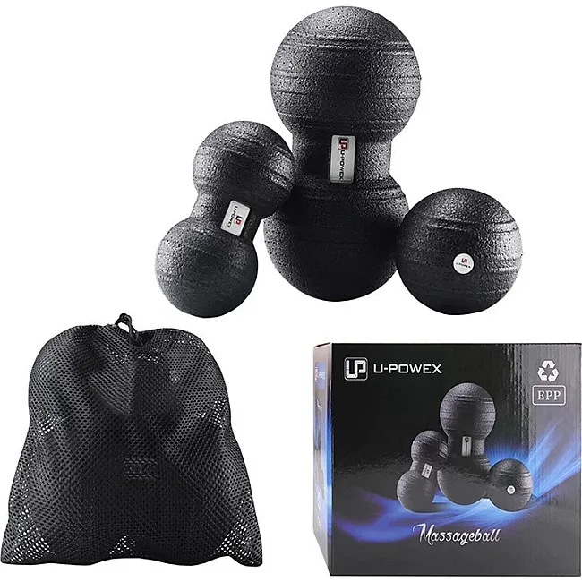 Набір масажних м'ячиків U-POWEX EPP (3шт) Black