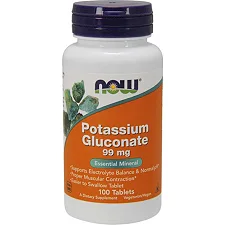 NOW Potassium Gluconate 99 мг - 100 таб