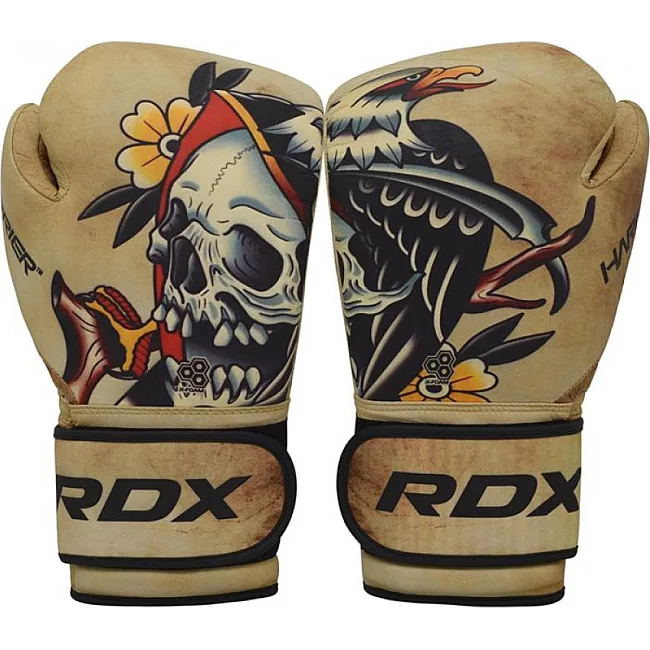 Перчатки для бокса RDX T14 HARRIER Brown Tattoo