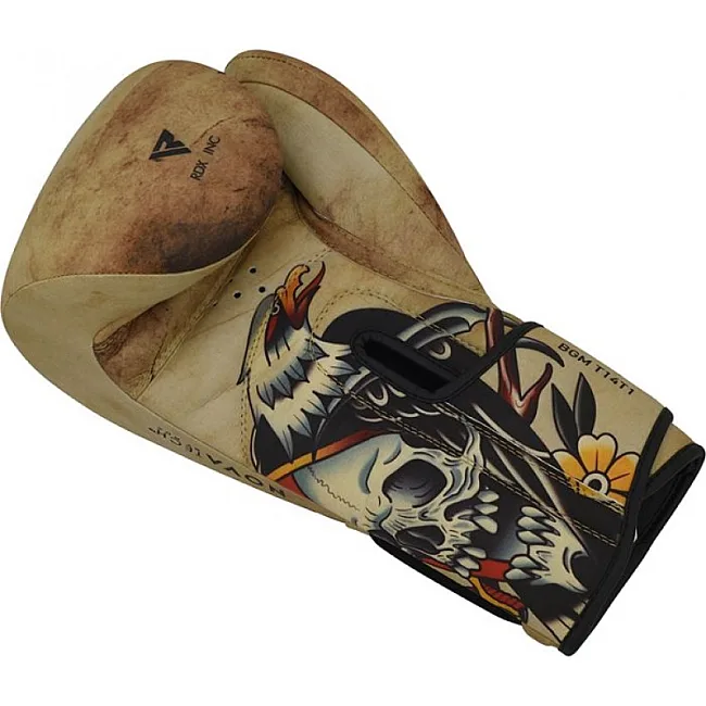 Перчатки для бокса RDX T14 HARRIER Brown Tattoo