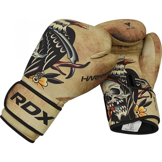 Перчатки для бокса RDX T14 HARRIER Brown Tattoo