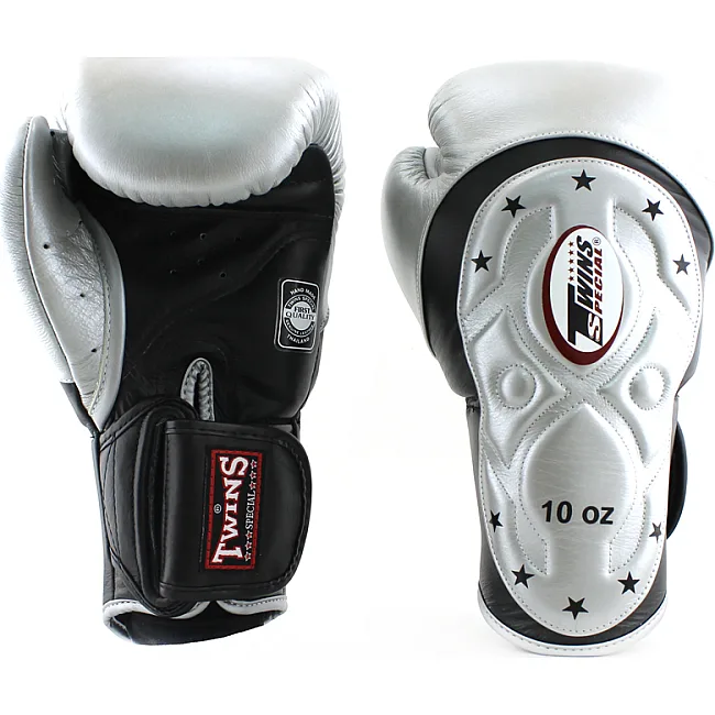 Рукавички боксу TWINS Velcro Extra Design BGVL6-MK Black Silver