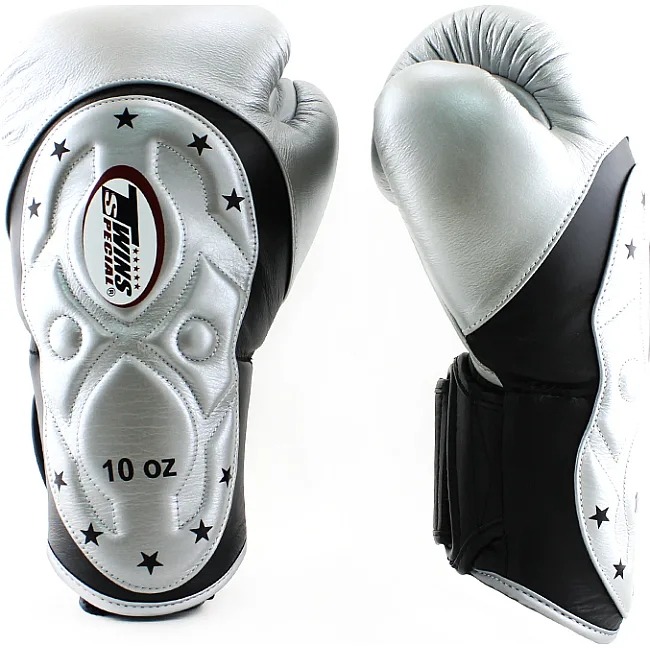 Рукавички боксу TWINS Velcro Extra Design BGVL6-MK Black Silver