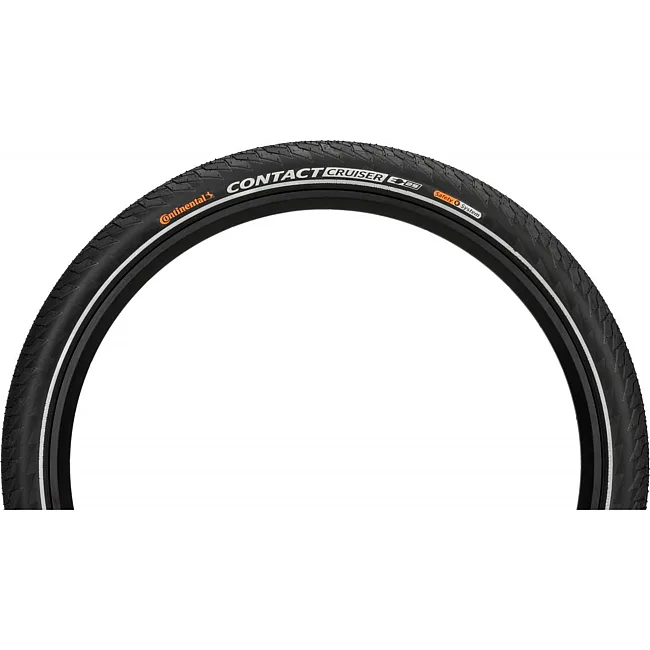 Покрышка на велосипед CONTINENTAL Contact Cruiser, 28 x 2.00, черная, не складная, светоотражающая